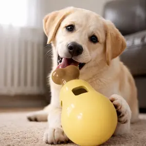 Interactive Boring Romp Leaking Pet Toy, Bite-Resistant and Teeth-Grinding Chicken Leg Shaped TPR Material Dog Toy