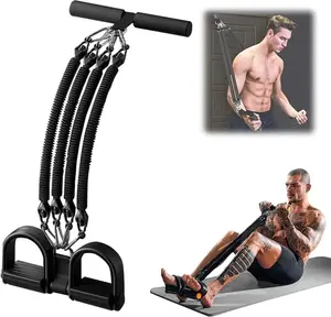Resistance Band Set 2026 Edition  New Four-Channel Pedal Ankle Puller with Handle - Total Weight 100 Pounds - Adjustable - Fitness Belt for Strength Training  Suitable for Home Gym - Full-Body Workout - Fitness Equipment - Suitable for Both Men and Women