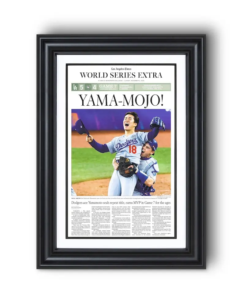 [Unframed] 2025 Los Angeles Dodgers YAMA-MOJO World Series Champions  Poster