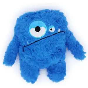 Plush Squeaky  , Crinkle Stuffed   Keep Them Busy Tug of War    for Small Medium Large Dogs (Blue)