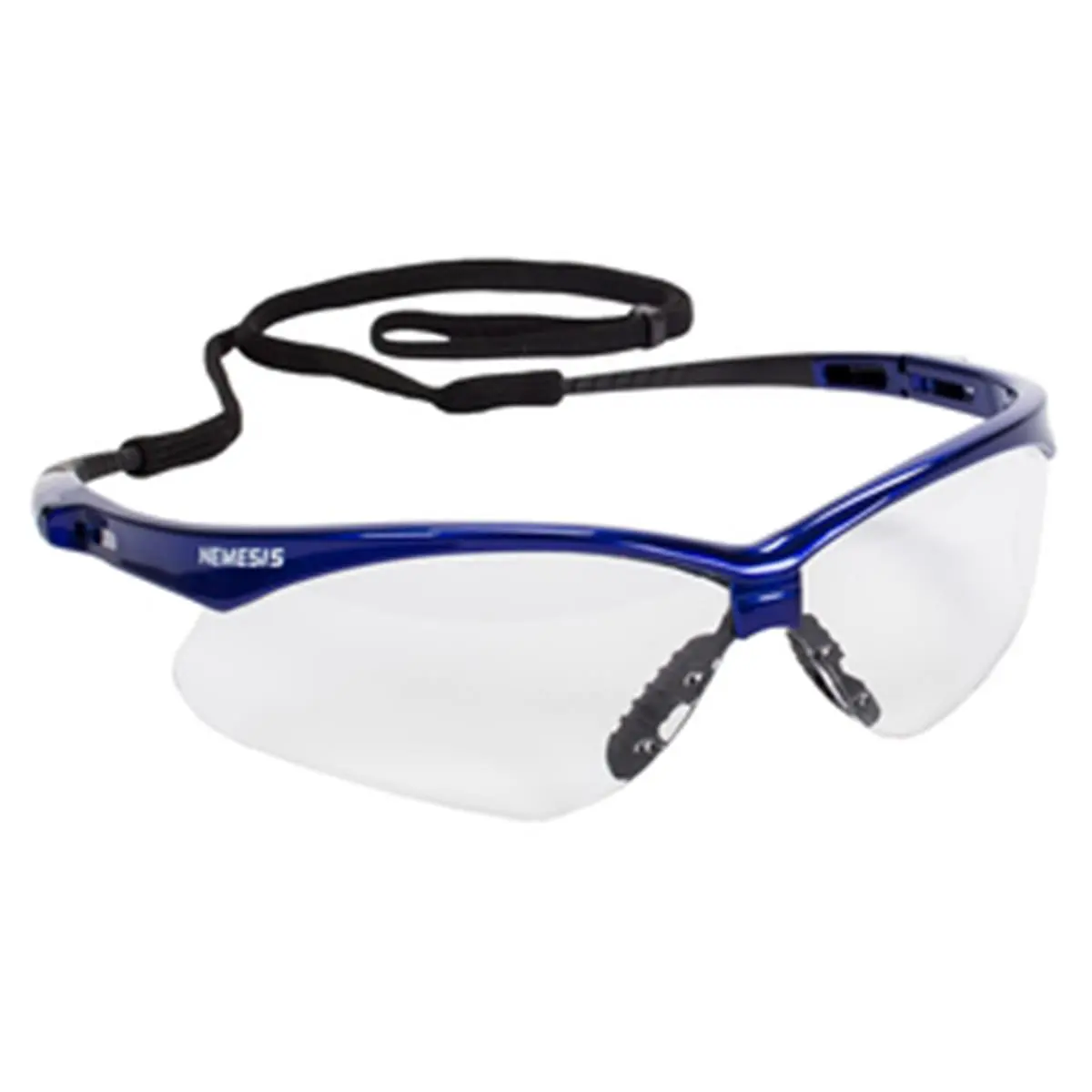 212 MAIN Kimberly-Clark Professional Nemesis Safety Glasses - Anti-Fog Polycarbonate Lenses, Metallic Blue Frame, Safety Goggles for Workers, 99.9% UVA/UVB/UVC Protection, Carpenter Eye Protection, Extreme Flexibility