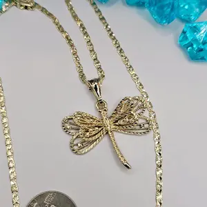 DRAGON-FLY cute chain regular style Gold-plated zises 18"inches 24"inches available