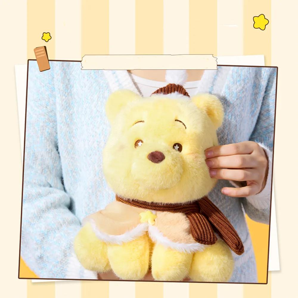 Disney Winnie the Pooh Series Warm Cozy Sitting Plush Doll Cute Toy Perfect Gift For Girls,Soft Fluffy Plush,Cuddly Size,Classic Pooh Design,Holiday & Holiday Haul