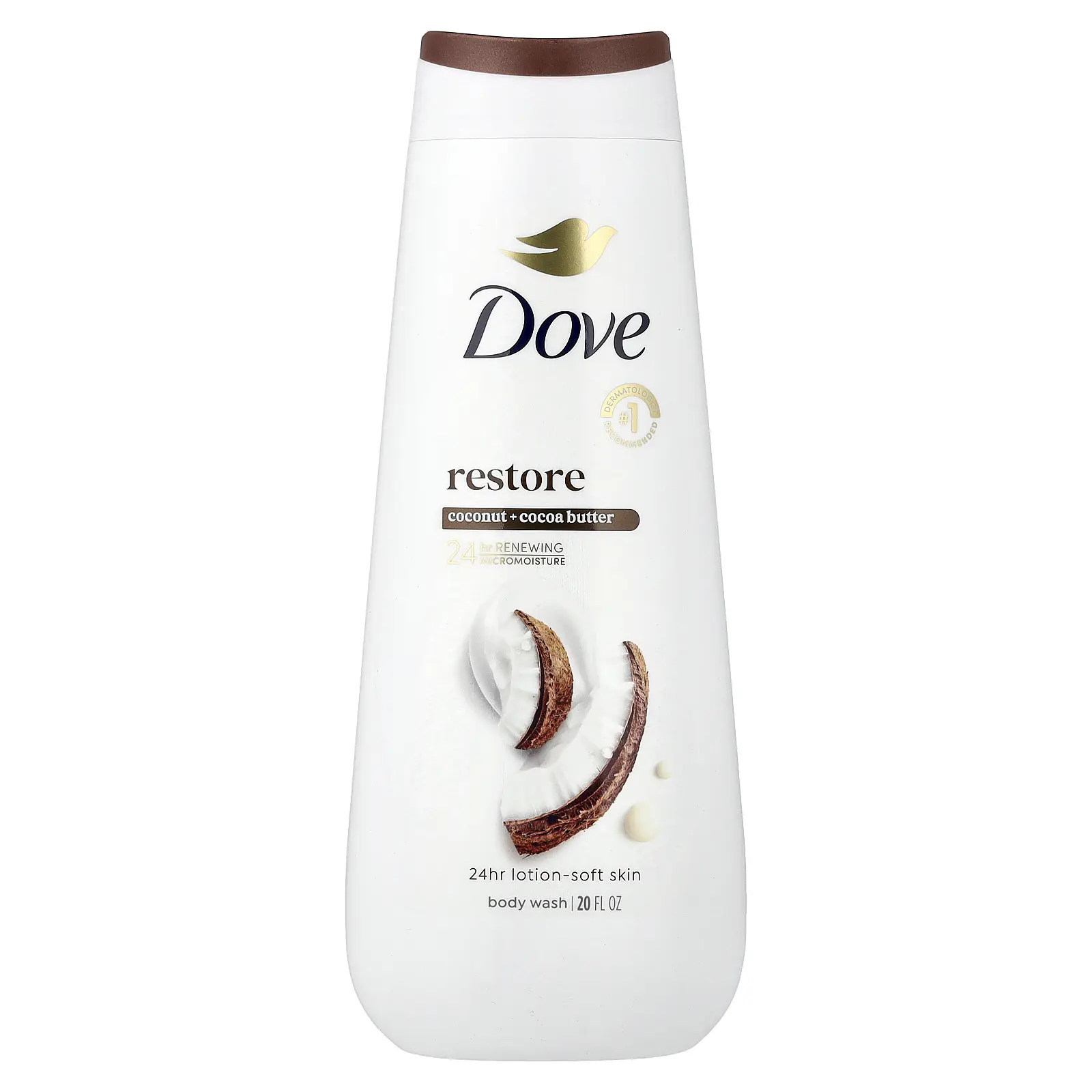Dove Restore Body Wash, Coconut + Cocoa Butter, 20 fl oz (591 ml)