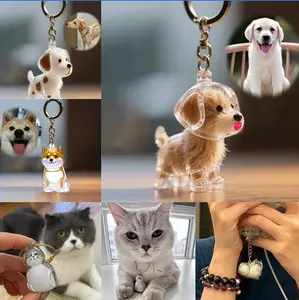 Pet Memorial Keepsake - Cute Fluffy Dog Capsule Urn, Transparent Hair Storage Container for deceased dogs, Lasting Tribute Gift for grieving pet owners (No Electricity Needed), Dog Memorial Gifts, Playful Pet Design,Sentimental Shoppers