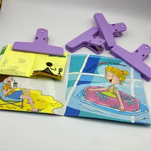 4PCS Colorful Long Tail Clips, Large Size Thick High Quality Binder Clips for Document Storage, Snack Sealing and Crafting Supplies