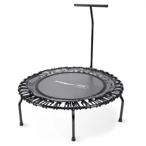 JumpSport Round Home Fitness Indoor Mini Rebounder Trampoline for Adults, Black JumpSport Round Home Fitness Indoor Mini Rebounder Trampoline for Adults, Black