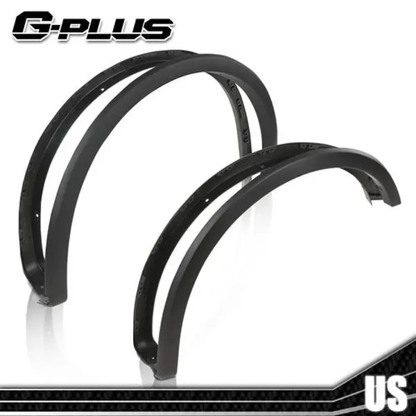 Factory Style Wheel Fender Flares Fit For 2018-2020 Ford F150 F-150 Black 4Pcs G-PLUS