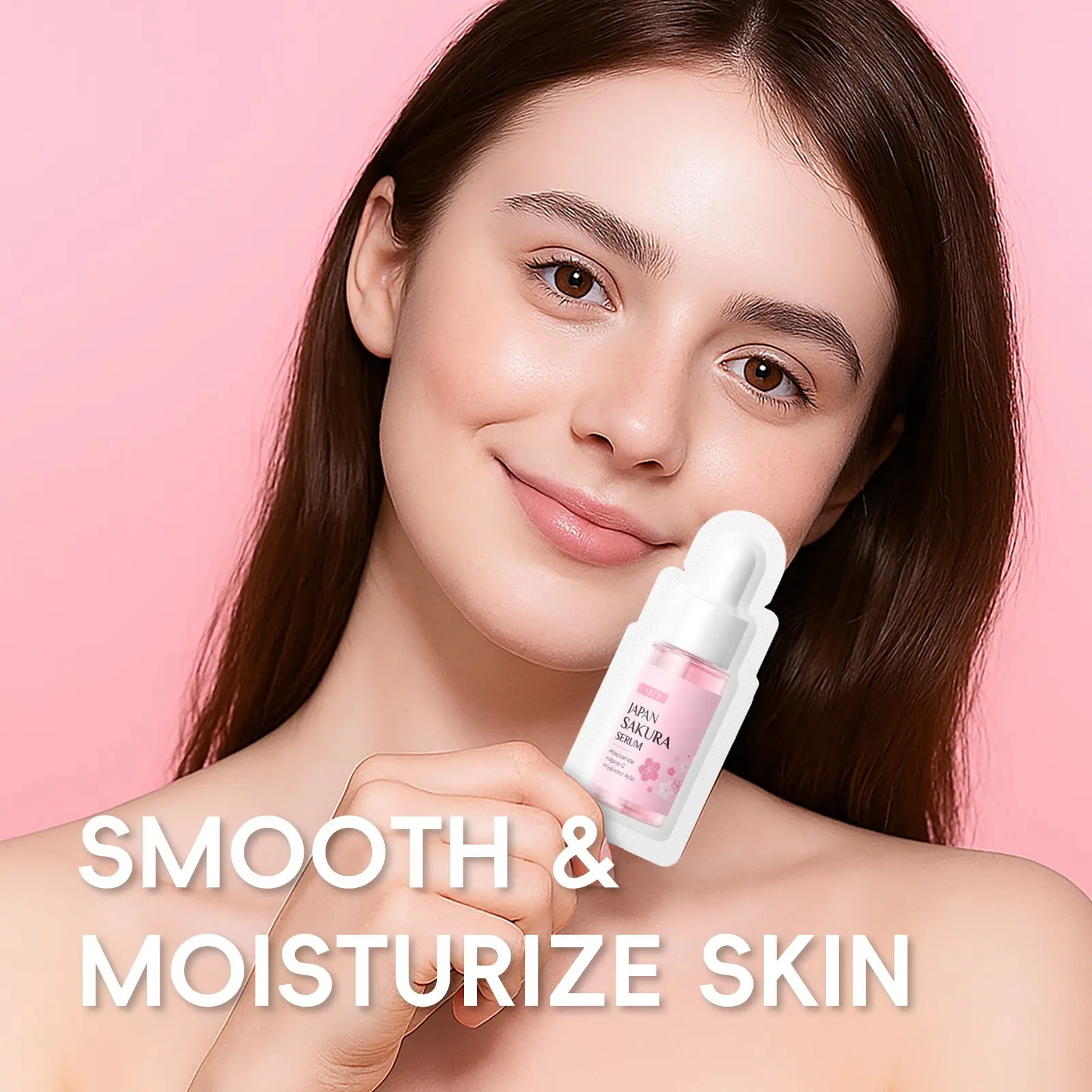 Sakura Serum 1.5ml per Ampoule  Japanese Cherry Blossom Brightening Essence  Single Use Travel Size  Hydrating, Moisturizing & Nourishing for Outdoor Hiking Camping  Instant Glow Booster