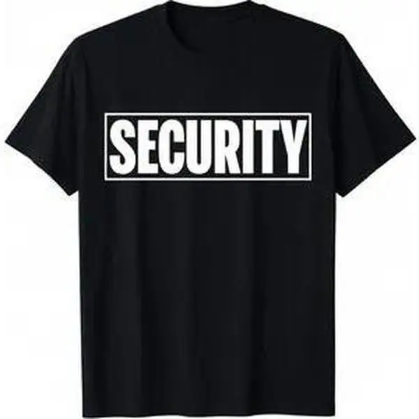 100% Cotton Fashion Garment Bold Security |   Security Guard Costume |   Security Officer T-Shirt
