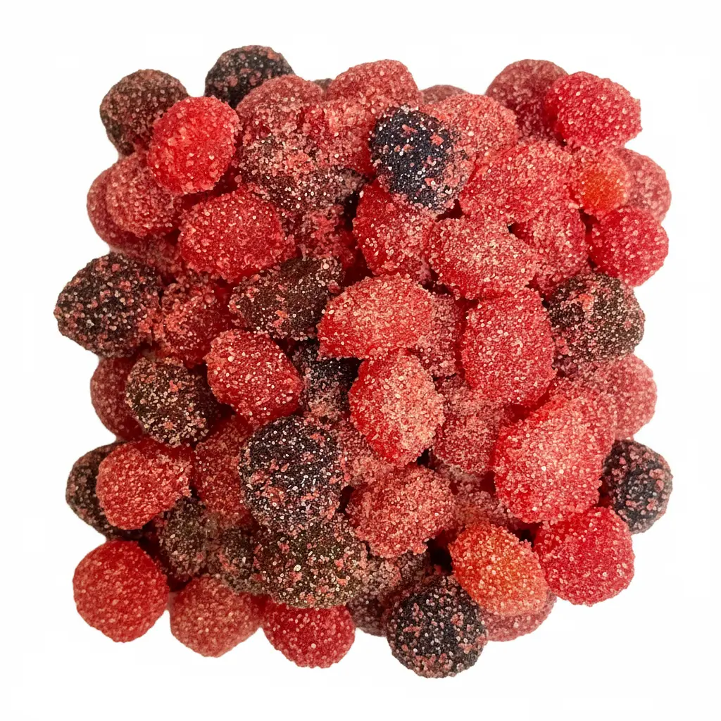 Sour Wild Cherry Viral Gushers Gummy Sweet & Sour Wild Cherry Flavor Tangy Candy Bonbon Snack Dulce