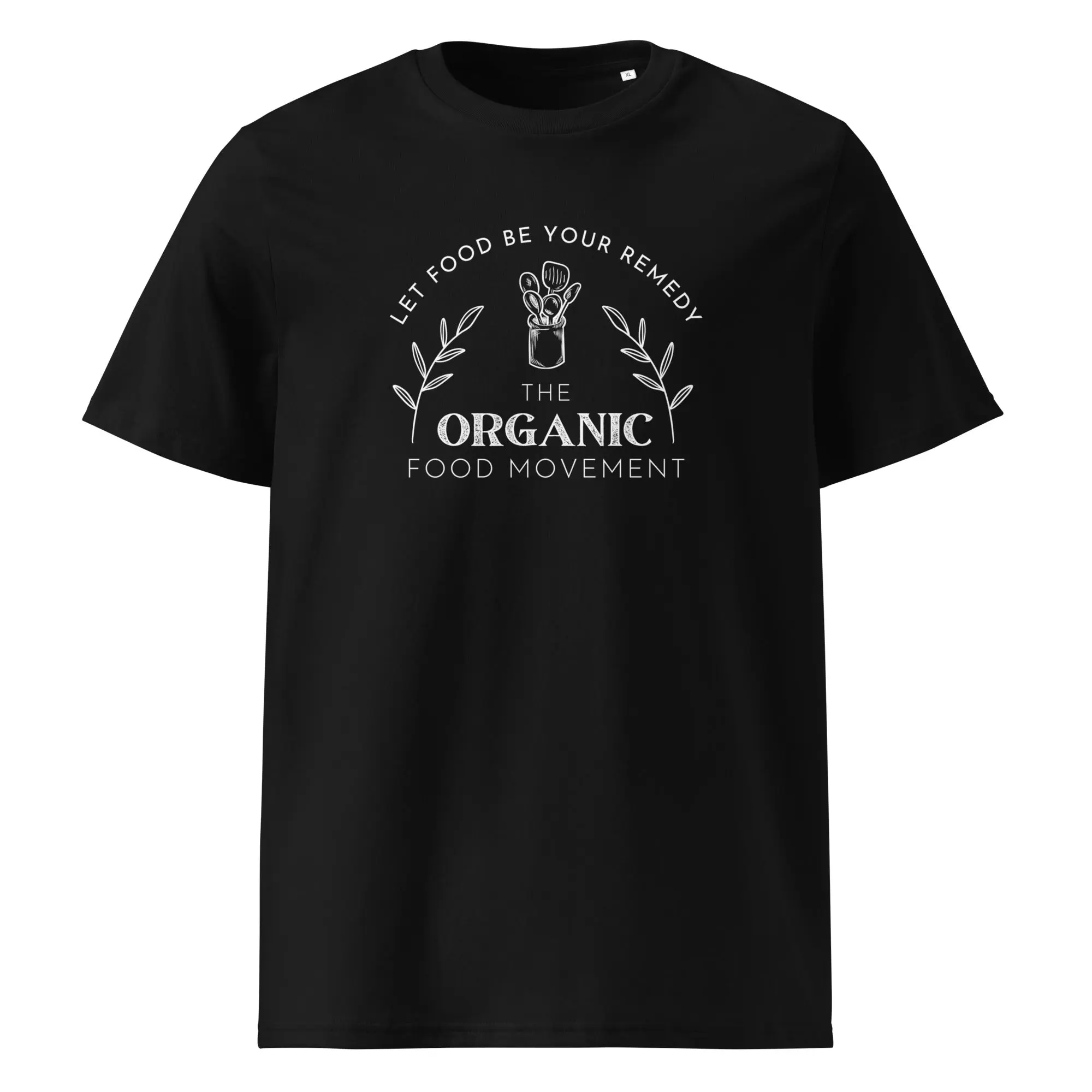 Women's Short-Sleeve Unisex Organic Cotton Fabric T-Shirt, Casual Streetwear Style with White Logo (Paired Bottom Compatibility Note)