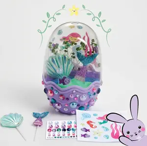 Mermaid Terrarium Kit - Mermaid Gifts for Girls, Crafts and Toys, Stocking Stuffers for Kids
