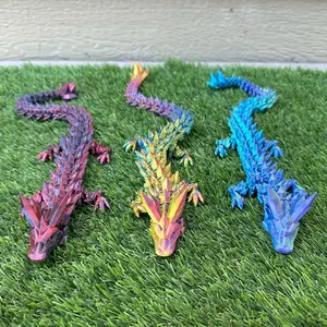 15 Inch Articulating Crystal Dragon