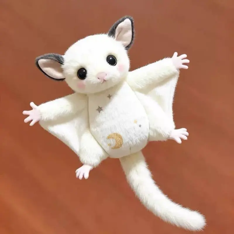 Cute Flying Squirrel Keychain Plush Toy, Marsupial Doll Pendant, Bag Charm Gift for Best Friend, Soft and Adorable Accessory, Stuffed Animal Keychain, Cute Keychains, Keychain For Purse
