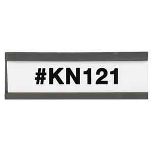 Box Partners  1 x 3 in. Magnetic C-Channel Cardholders - Pack of 25