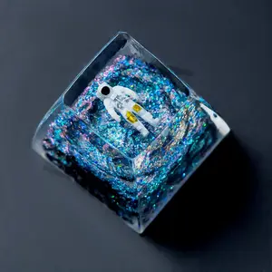 Glow in the Dark Keycap, Colorful Wandering Planet Design Luminous Keycap, Switch Mechanical Keyboard Key Cap, Computer Peripherals & Accessories