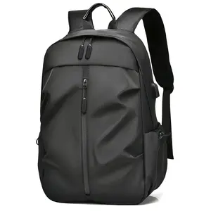 Men's Fashion Solid Color Simple Double Shoulder Backpack Lightweight Backpack Sports Travel Commuting Laptop Backpack Student Backpack