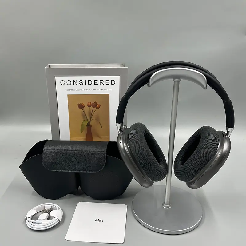 2026 For Original pods max magnetic earcups，New Wireless Headset, Hifi Clear Call, Comfortable Fit With Head, Foldable, Rotatable, Stretchable. Compatible with Mobile Phones, Computers, MP3 and Other Devices