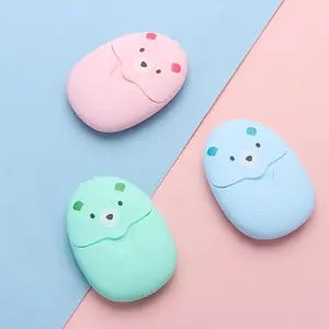 Portable Disposable Soap Paper Set, 50pcs Travel Camping Hand Washing Sheets, Compact Convenient Lightweight Outdoor Use, Cute Design