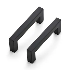 Ravinte 3-1/2 Inch Kitchen Square Cabinet Handles Satin Nickel Cabinet Pulls Drawer Pulls Kitchen Cabinet Hardware Kitchen Handles for Cabinets Cupboard Handles Drawer Handles