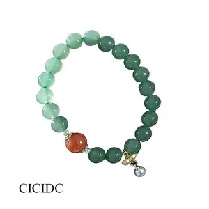 Natural jade bracelet for women with pearl for good luckSuitable ,for Christmas, Thanksgiving