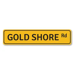 Gold Shore Road Sign Gold Shore Road Sign