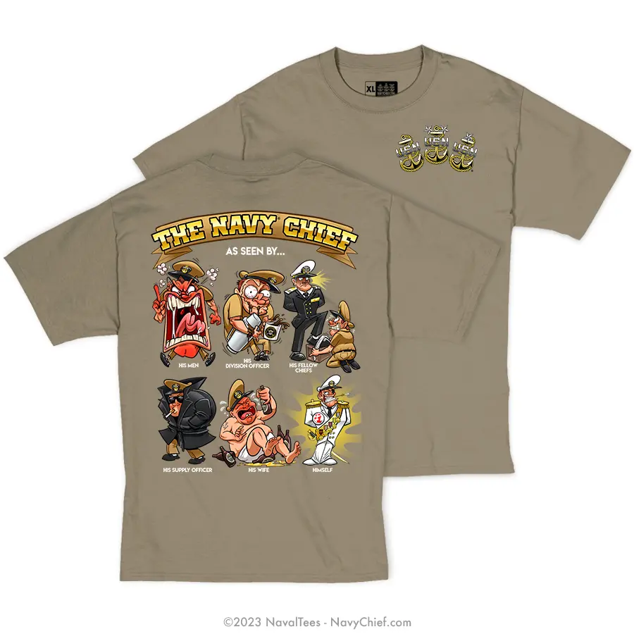 "As seen by..." 100% Cotton Tee | Khaki