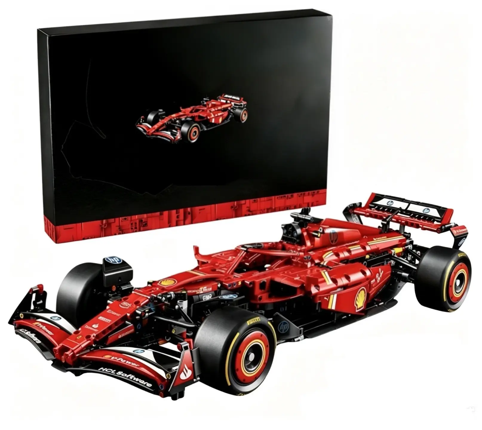 Technic SF-24 Buildable Blocks Kit - 24in Unisex Collectibles Car Model, 18+ Adult Construction Set, DIY Craft with Realistic Features, Room Accessories, Car Fan Gift Idea
