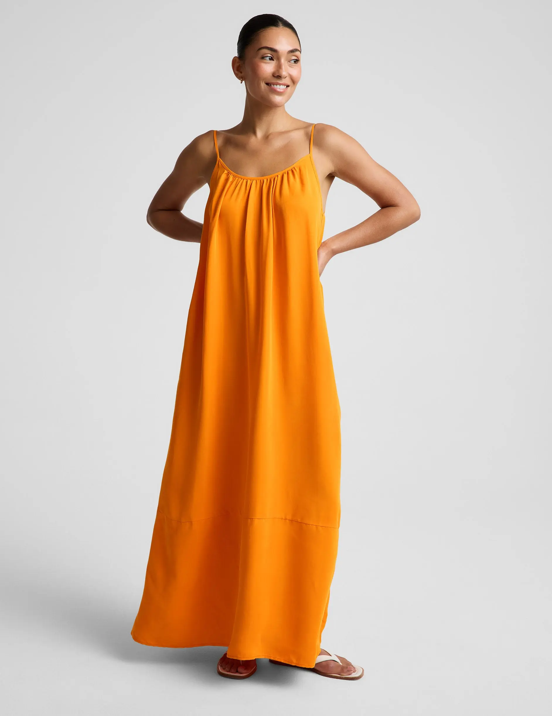 Sunkissed Cupro Maxi Dress