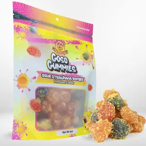 Goso Gummies Viral Sour Strawberry Banana Bombs - 6oz Bag - Tiktok Viral Gushers Candy