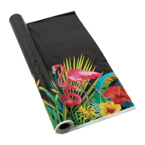 40" x 100 ft.  Tropical Nights Plastic Tablecloth Roll