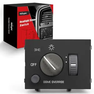 Nilight Headlight Dimmer Switch Compatible with 1995 1996 1997 1998 1999 Chevy Silverado 1500 Tahoe Astro 1995-1999 GMC Yukon 1999-2000 Cadillac Escalade with Yellowish LED Light