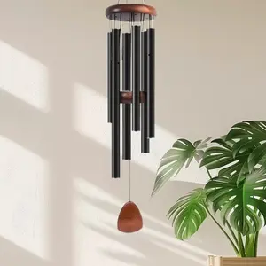 32 Inch Deep Tone Hanging Wind Chime Aluminum Patriotic Outdoor Wind Chimes Garden Decor, Outdoor Patio Decoration, Perfect for Weddings Birthdays Parties