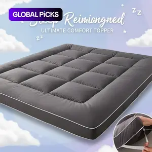 Ultra Soft Cloud Mattress Cover, Plush Comfortable Mattress Pad, Quilted Mattress Topper, High Elasticity Non-Slip Straps, Home Dorm Camping Universal, Hotel Quality, Sleep Reimagined, Bed Topper #GLOBAL PICKS