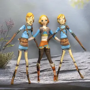 Game Link Zelda Cosplay Plush Cotton Stuffed Doll Mascot Slender Twistable Shape Room Abstract Model Decoration Festival Gift