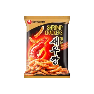 NONGSHIM Korean Crispy Shrimp Chips Spicy Flavor 75g Jennie Style Treasure Snack