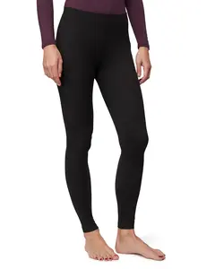 32 Degrees Women's Lightweight Baselayer Legging | Form Fitting | 4-Way Stretch | Thermal, Black, X-Large