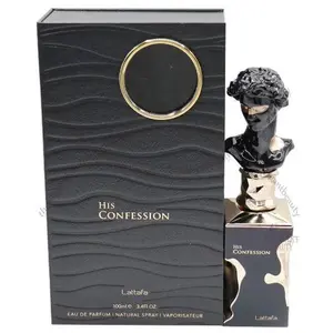 Lattafa His Confession For Men 3.4 Oz Eau De Parfum Spray By Lattafa