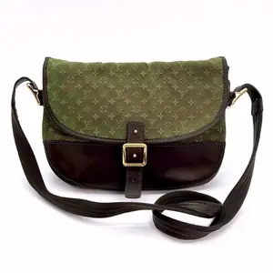 Pre-owned Louis Vuitton Khaki Green Monogram Mini Lin Marjorie Bag