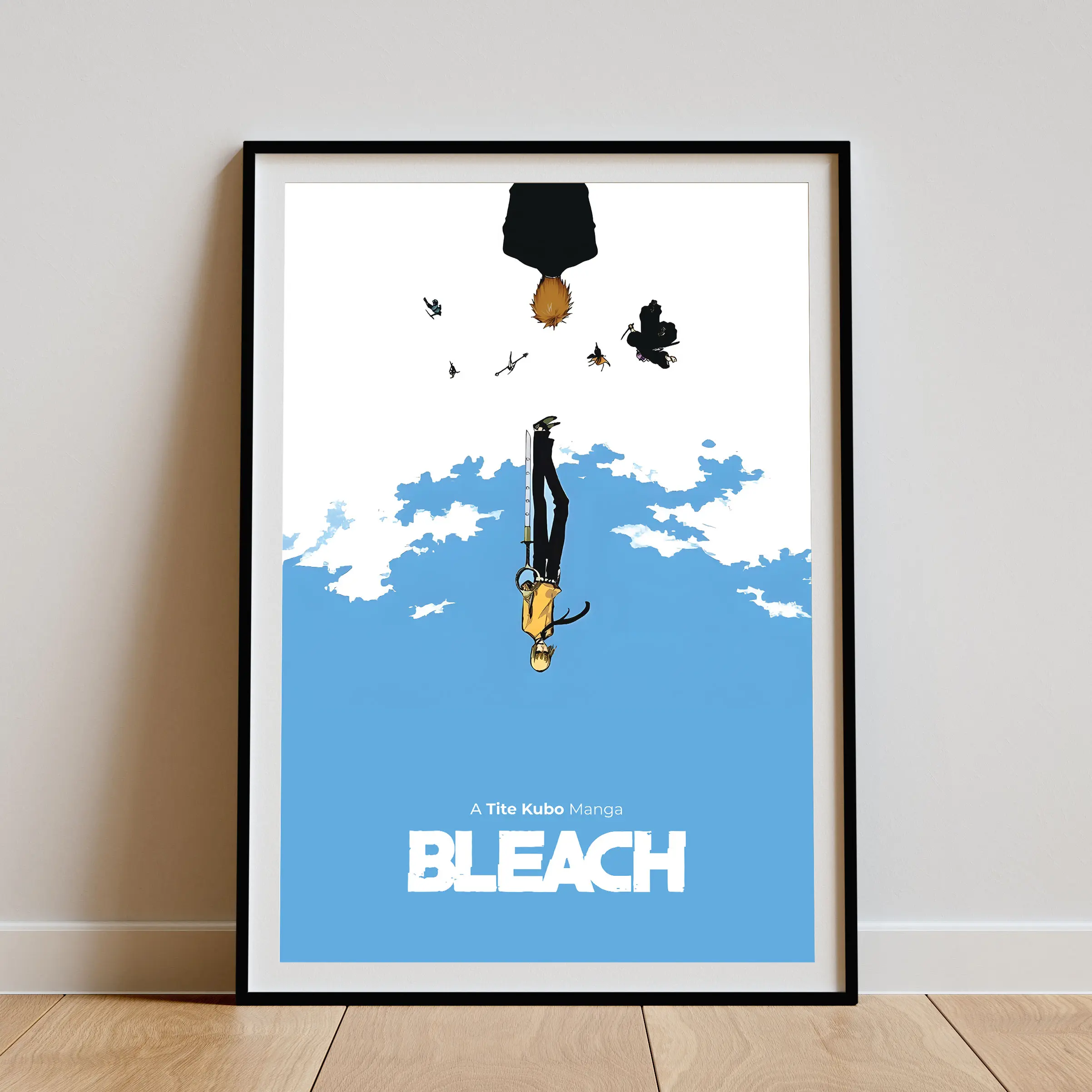 Bleach Upside Down World Anime Print Poster - Premium Waterproof Unframed Home Decor for Dorm & Anime Rooms, Ideal Gift for Bleach Enthusiasts, Dorm Room Decor, Anime Room Decor