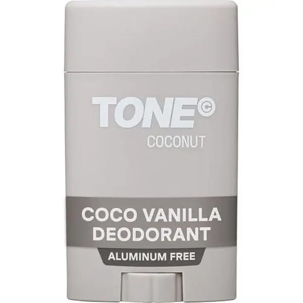 TONE Aluminum Free Deodorant for Men & Women, Coconut Vanilla, Paraben Free Formula with up to 48-Hour Odor Protection, Dermatologist-Tested, 2.65 oz
