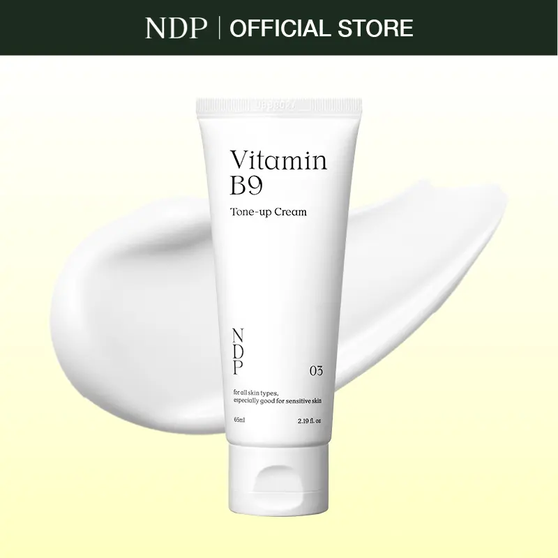 NDP SKIN Vitamin B9 Tone-Up Primer & Tinted Moisturizer, Hydrating & Moisturizing Formula with Cica for Sensitive, Acne Prone Skin & Redness