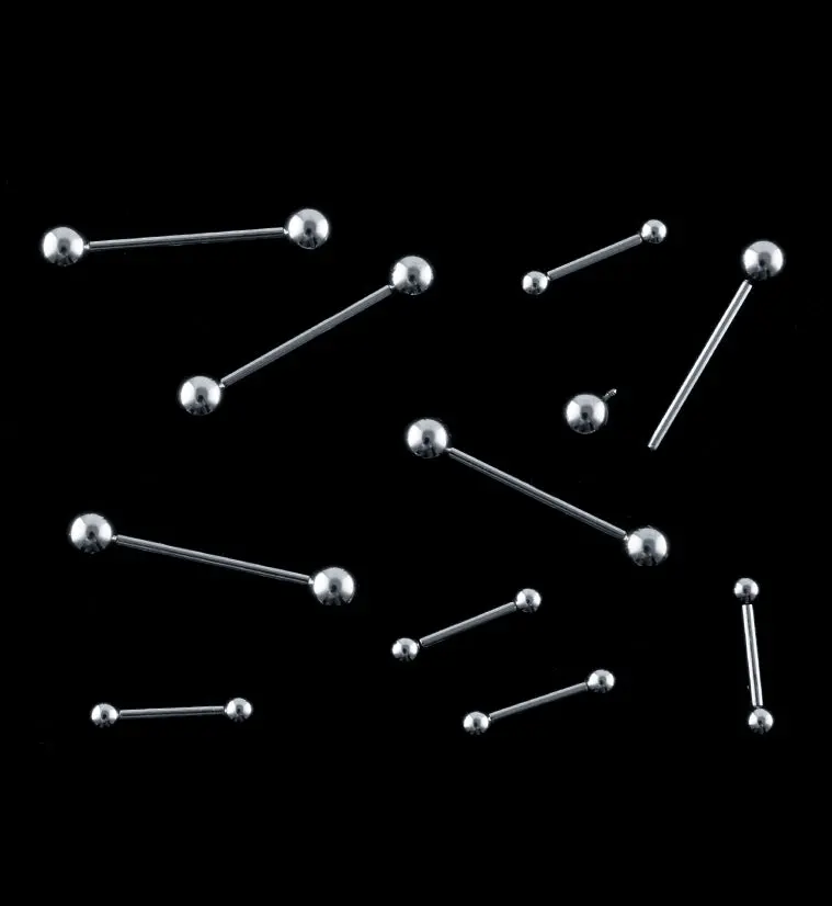 (16G - 14G) ASTM F-136 Titanium Internally Threaded Barbell (16G - 14G) ASTM F-136 Titanium Internally Threaded Barbell