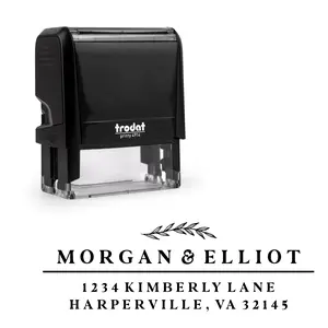 Custom Address Stamp | Personalized Return Stamp | Multiple Designs | Self Inking | Elegant Finishing Touch for Letters and Packages