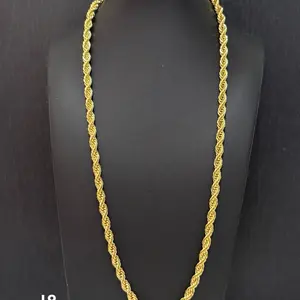 6mm 24” 14K Gold Filled Rope Chain Necklace (NOT SOLID GOLD) | Non-Tarnish, Water Resistant, Bold Chain