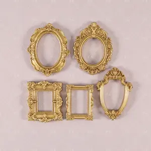 Mini Resin Small Photo Frame DIY Cream Glue Refrigerator Magnet Decoration Accessories Imitation Photo Frame Shooting Props Home Decor DIY Fridge Magnet