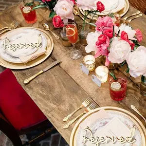 2pcs wooden hanging wedding reserved signs - Rustic Design wedding chair reserved signs with ropes, national wedding reserved seat signs, country-style chair reserved signs, suitable for important events in churches and restaurants