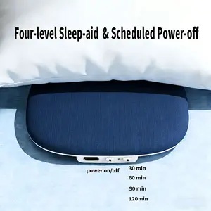 Under Pillow Sleep Speaker, Ultra-Thin, Lightweight and Portable Audio Wireless Mini Pillow Speaker, Multifunctional Speaker, Four Timer Settings, Auto Shut-Off, Designed for Side Sleepers