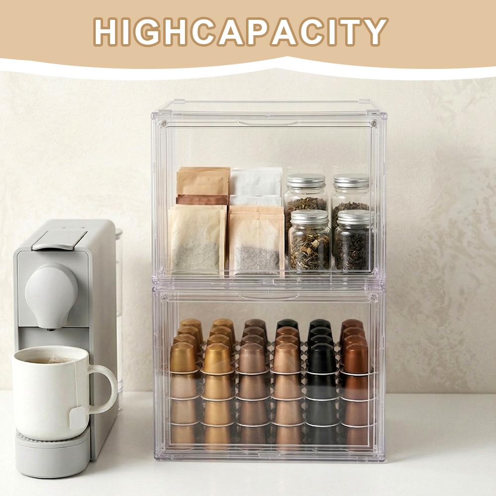 【Visible beauty】3 Tiers Clear Acrylic Display Case,Dustproof Step Shelf,Stackable Display Box for Figures Showcase Anime Cars/Jewellery/Bag Household Storage Box for Idle Items